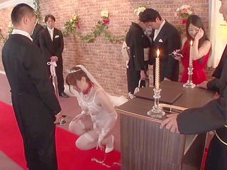 Japanese Bride Gets Fucked and Degraded on Her Wedding Day With Nippon Flavor!